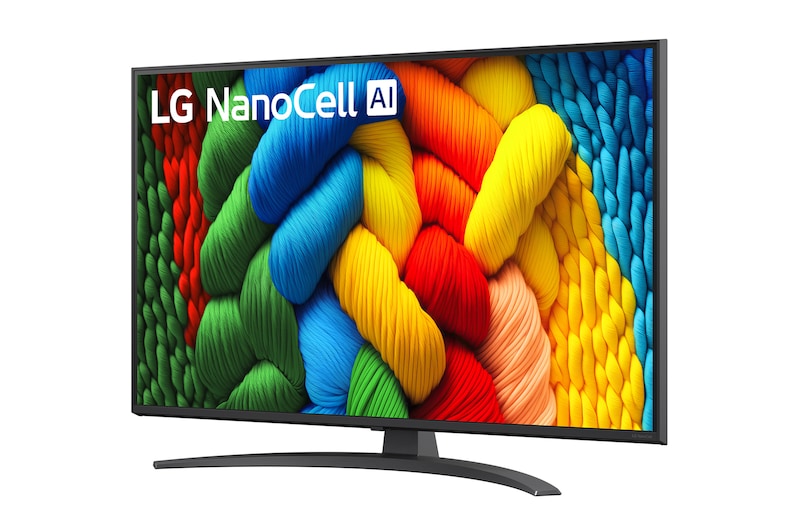 Foto inclinata TV Nanocell 43NANO81A6A